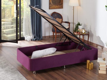 Niron Yatak Violet Tek Kişilik Mor Baza + Başlık 