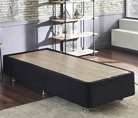 Niron Yatak Ela Tek Kişilik Siyah Baza 80 x 200 cm