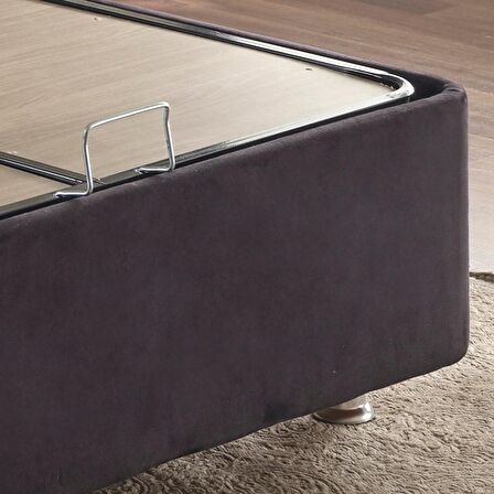 Niron Yatak Ela Çift Kişilik Siyah Baza 200 x 200 cm