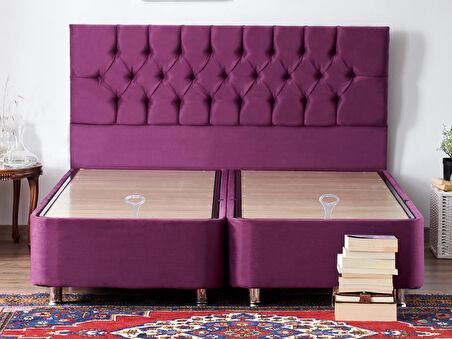 Niron Yatak Purple Çift Kişilik Mor Baza + Başlık 
