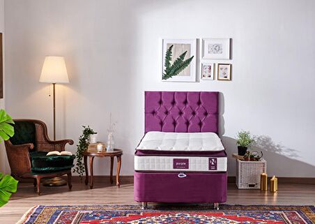 Niron Yatak Purple Ortopedik Pedli Tek Kişilik Yaylı Yatak 80 x 180 cm