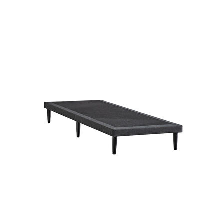 Niron Yatak Slim Tek Kişilik Siyah Baza 90 x 190 cm