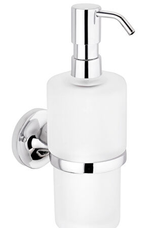 Adnoss Nero Krom Serisi Camlı Sıvı Sabunluk