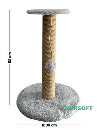 Stepli Kedi Tırmalama Tahtası Gri