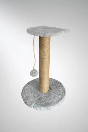 Stepli Kedi Tırmalama Tahtası Gri