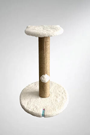 Stepli Kedi Tırmalama Tahtası Beyaz