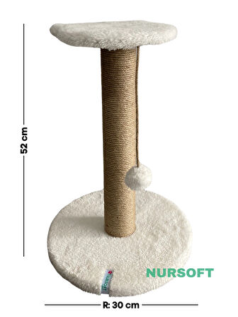 Stepli Kedi Tırmalama Tahtası Beyaz
