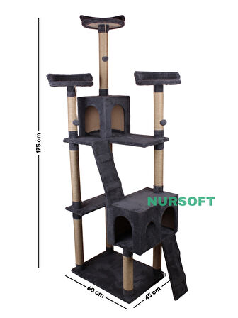Nursoft Cat City Kedi Evi Kedi Tırmalama Ve Kedi Oyun Evi