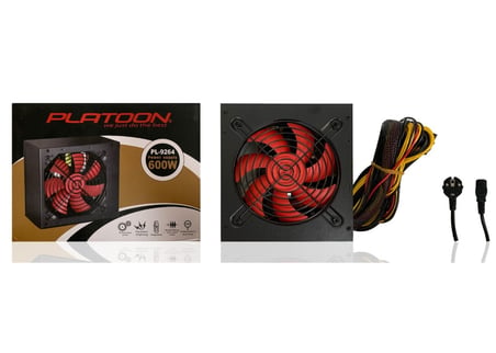 Platoon PL-9264 600W Kutulu Power Supply 12Cm