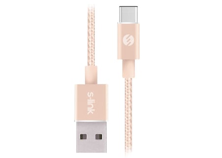 S-Link Swapp SW-C702 2A 1m Gold Type-C Data + Şarj Kablosu