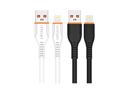 Hytech HY-X360 2.4A Lightning Beyaz Şarj Kablosu
