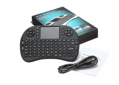 Smart TV Işıklı Mini Klavye Dokunmatik Touchpad Mouse