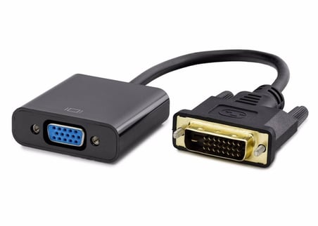Platoon PL-7200 DVI-D 24+1 Erkek TO VGA Dişi Çevirici Adaptör Kablo DVI TO VGA Adaptör