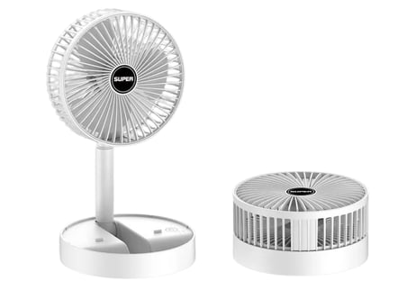 F16 Şarjlı Katlanır Karışık Renk 3 Kademeli Taşınabilir Masaüstü Usb Fan