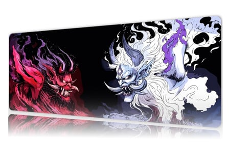 ROWL ONI-DUEL-FORCE RW-MP9040-21 90x40 cm Gaming Mousepad XL Speed Seri Kaymaz Taban Dikişli Kenar Oyuncu Mousepad
