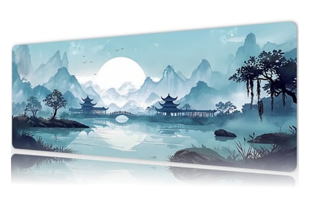 ROWL DAWN-PAGODA RW-MP9040-25 90x40 cm Gaming Mousepad XL Speed Seri Kaymaz Taban Dikişli Kenar Oyuncu Mousepad