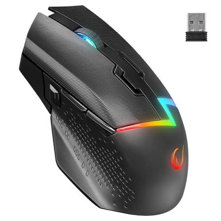 Rampage Drop M3 Siyah RGB Şarjlı Kablosuz 10000DPI 10D Gaming Oyuncu Mouse