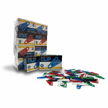 Ark Renkli Plastik Ataç 8 Gr 24 Adet