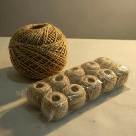 Natural Renk Kırnap İpi Jüt İp 10 Adet