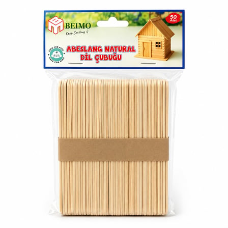 Beimo Natural İthal Dil Çubuğu 50 Adet