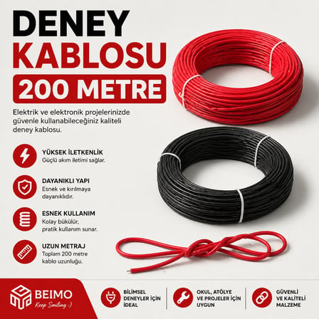 Deney Kablosu 200 Metre