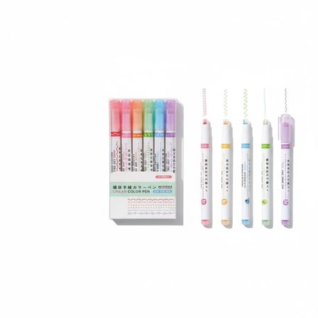 Dm-7008 Şerit Fosforlu Kalem 6 Adet