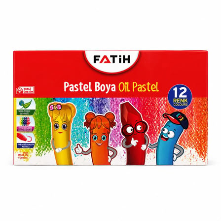 Fatih Pastel Boya 12 Renk King Size