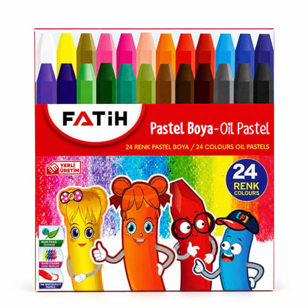 Fatih Pastel Boya 24 Renk King Size