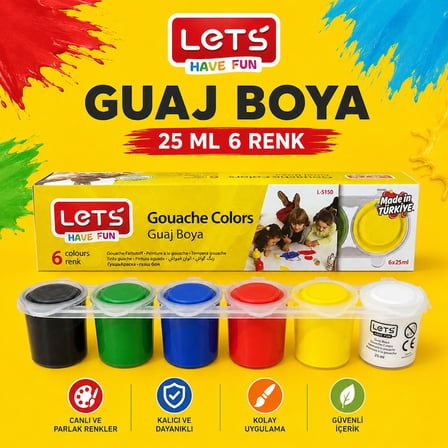 Lets Guaj Boya 6 Renk (25 Ml)