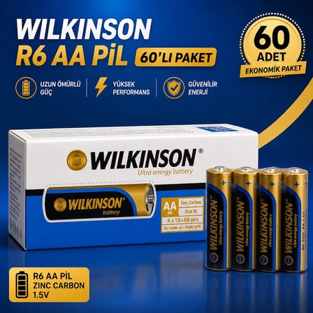 Wilkinson R6 Kalem Pil 60 Adet