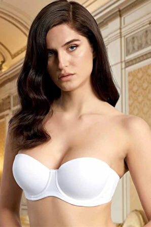 Destekli Straplez Sütyen