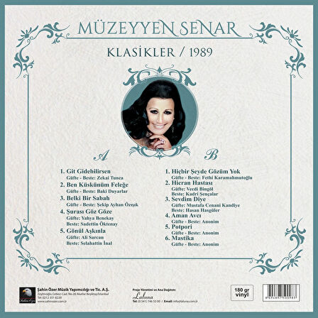Müzeyyen Senar Klasikler 1989 - Plak