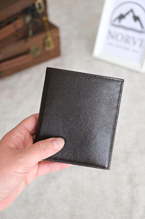 Bozuk Para Bölmeli Hakiki Deri Cüzdan