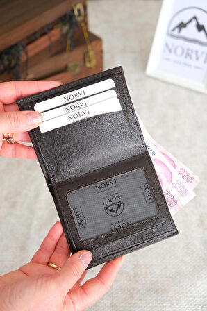 Bozuk Para Gözlü Hakiki Deri Cüzdan