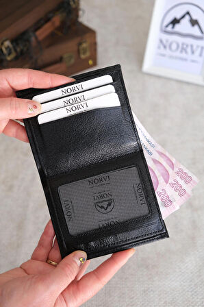 Bozuk Para Gözlü Hakiki Deri Cüzdan