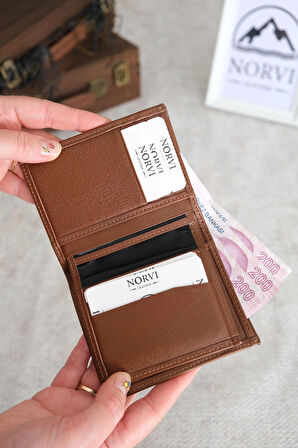 Bozuk Para Bölmeli Hakiki Deri Cüzdan