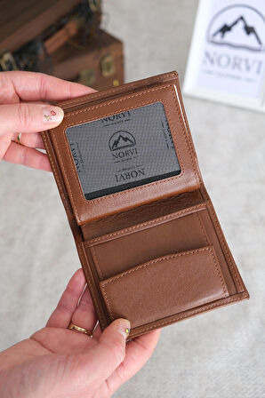 Bozuk Para Bölmeli Hakiki Deri Cüzdan