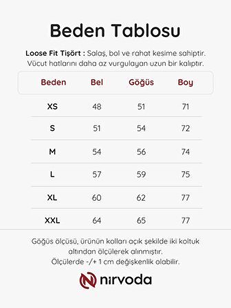 Boks Eldiveni Baskılı Loose Fit Bisiklet Yaka Unisex Tişört