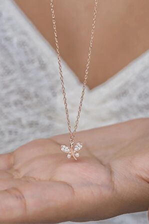 925 Ayar Gümüş Rose Minik Yusufcuk Kolye