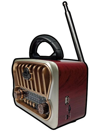 MN6 NS-09 Nostaljik Radyo/tws Destekli/nostaljik Ahşap Radyo,18650 Li-pil,nostalji Radyo