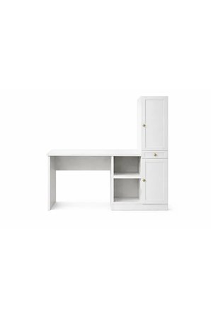 Spring Çalışma Masası Kitaplıklı Raflı Bilgisayar Masası