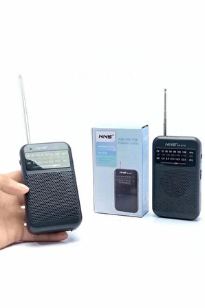 NNS NS-8138 Fm Am SW 3 Bandlı El Tipi Taşınabilir Cep Radyosu