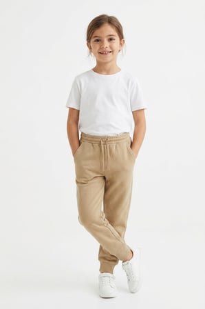 Pantolon Görünümlü Unisex Eşofman Altı-Şardonsuz İki İplik, Beli Lastikli Okul ve Günlük Kullanım