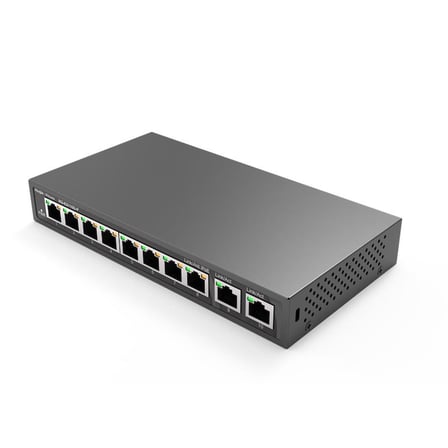 RUIJIE REYEE RG-ES110D-P 8 PORT 10/100 + 2X GIGABIT RJ45 UPLINK METAL KASA 110W POE SWITCH