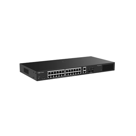 RUIJIE REYEE RG-ES228GS-LP 24 PORT GIGABIT+2XGB RJ45/SFP UPLINK CLOUD YÖNETİLEBİLİR 250W POE RACKMOUNT SWITCH