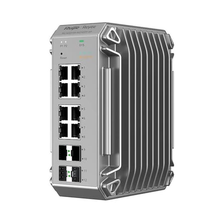 RUIJIE REYEE RG-NIS3100-8GT4SFP-HP 8 PORT GIGABIT +4X1GB SFP ENDUSTRIYEL 240W POE SWITCH