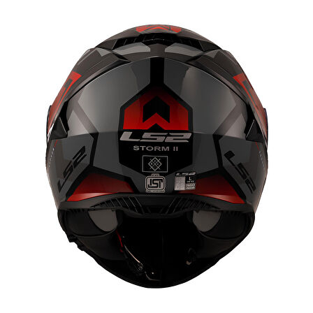 STORM 2 KRONOS KIRMIZI-GRİ KASK