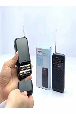 NNS Ns-8138 Fm Am Sw 3 Bandlı El Tipi Taşınabilir Cep Radyosu Pilli Radyo