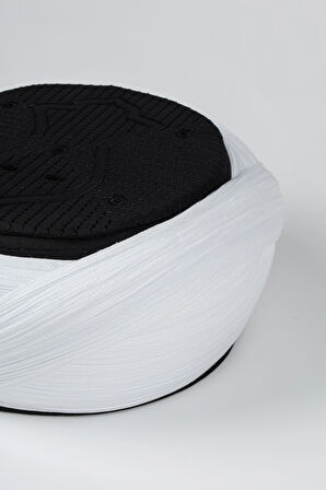 Namaz Sarığı - Beyaz Kumaş - Siyah Takke - Çapraz Sarım - Nâli Şerif - 7 metre