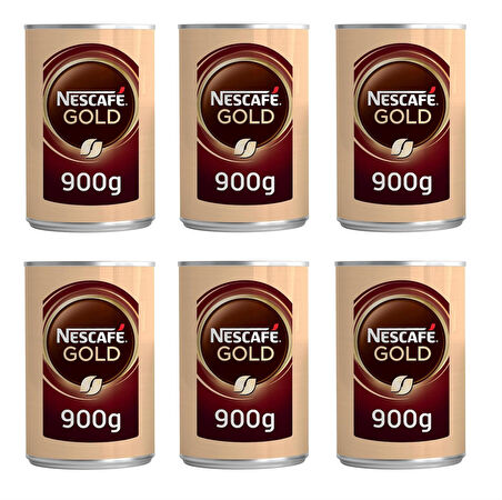 Nescafe Gold Kahve Teneke 900 Gr X 6 Adet